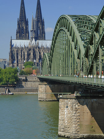 Hohenzollernbrücke am Kölner Dom