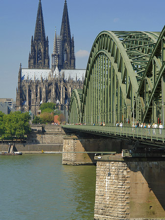 Hohenzollernbrücke am Kölner Dom