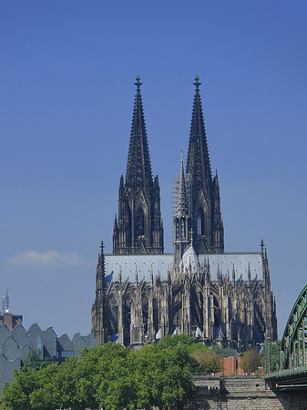 Foto Hohenzollernbrücke beim Kölner Dom - Köln