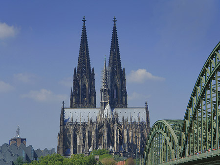 Foto Hohenzollernbrücke beim Kölner Dom