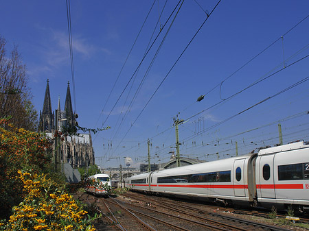 Kölner Dom mit ICE