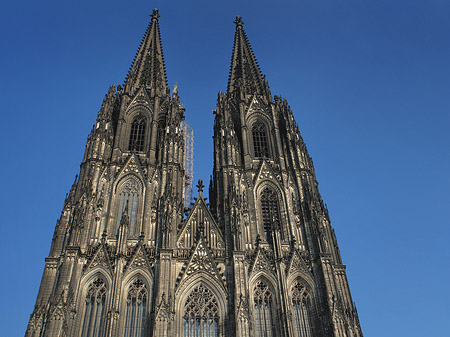 Westfassade des Kölner Doms Fotos