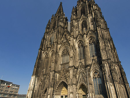 Westfassade des Kölner Doms Fotos