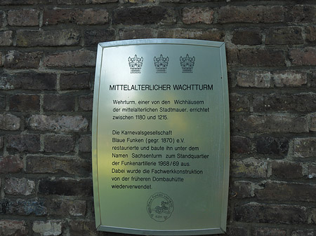 Schild vom Sachsenturm - Nordrhein-Westfalen (Köln)