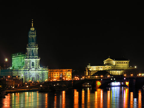 Semperoper bei Nacht - Sachsen (Dresden)